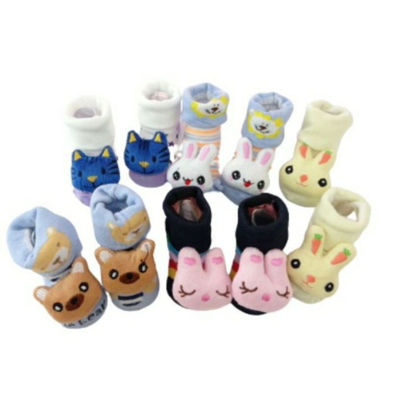 Kaos Kaki Bayi 3D ANTI SLIP Baby Sock 0-9 Bulan SNI / Baby Shoes 3D Disney /Anti selip (Kaos Kaki 3D )