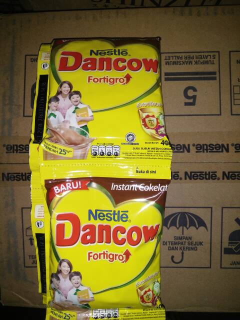 

Susu Dancow Fortigro Instant Nestle Vanila / Coklat isi 10 sachet per Renteng