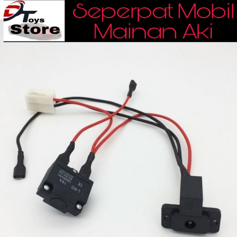 SET SAMBUNGAN CHARGER MOBIL MAINAN AKI