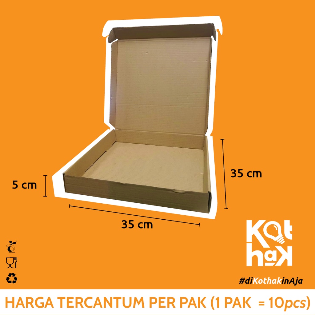 

Corrugated/Kardus E-Mailer Box Large 35 x 35 x 5 | Kotak Kardus Online