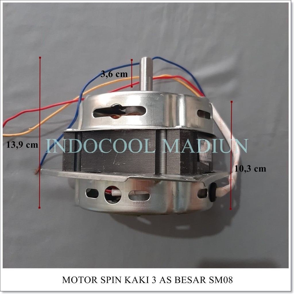 Motor Spin / Dinamo Pengering Mesin Cuci As Besar (12mm)