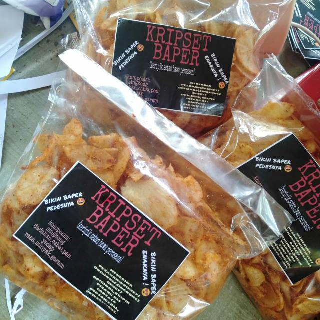 

KRIPSET BAPER /keripik singkong pedas gurih