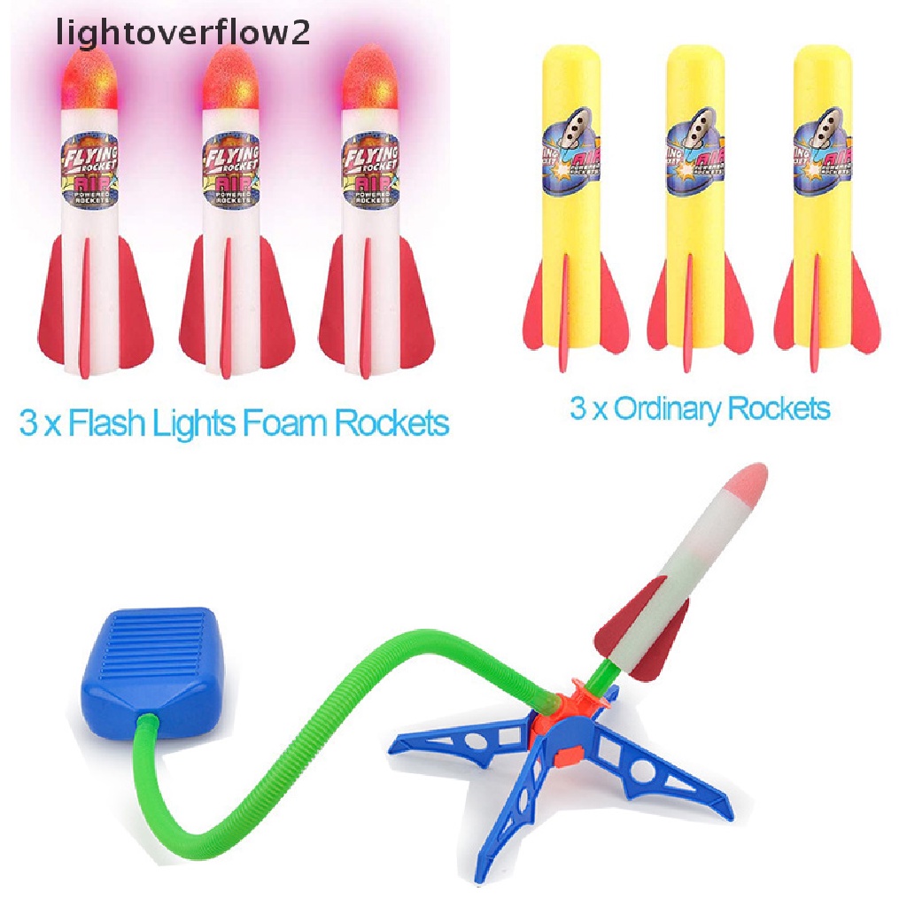 (lightoverflow2) Mainan Peluncur Roket Pop Up Bahan Busa Untuk Anak