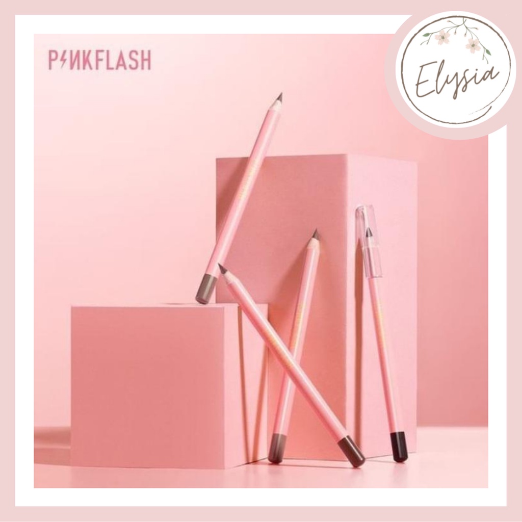 [TERMURAH] PINKFLASH Waterproof Easy Eyebrow Pencil | Pink Flash Pensil Alis | PINKFLASH Ohmyemoji Pensil Alis Anti Air Tahan Lama - PF E02