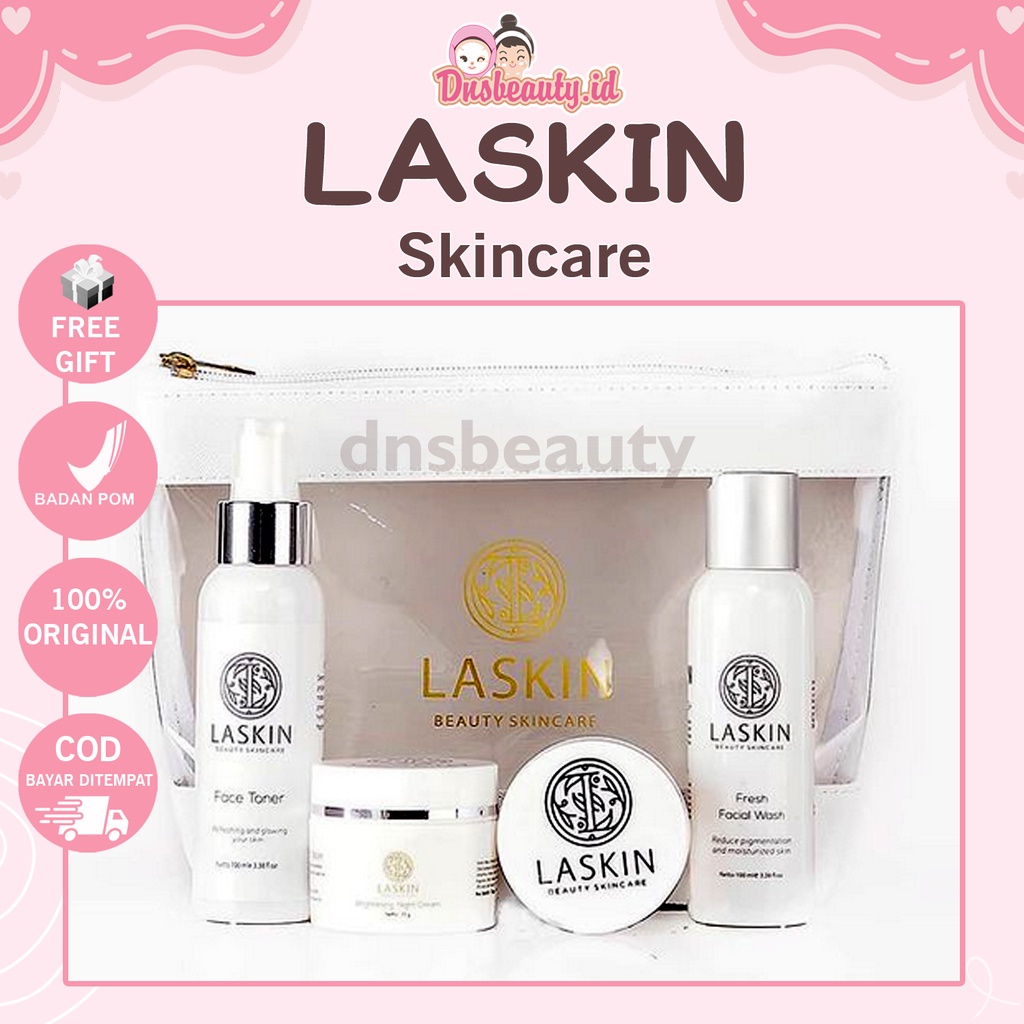 LASKIN SKINCARE ECER / PAKET, LASKIN ACNE SERIES, LASKIN BRIGHTENING SERIES, LASKINCARE BPOM