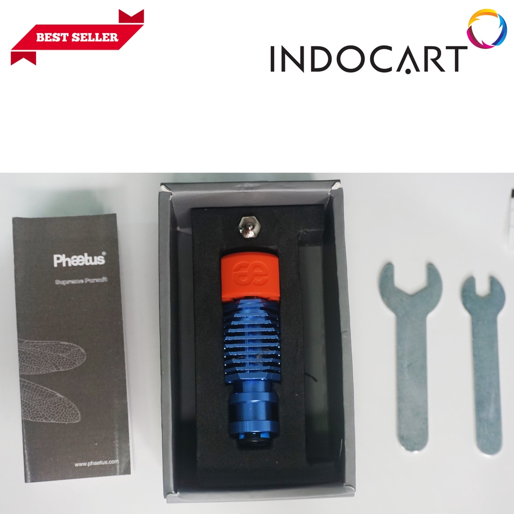 INDOCART 3D Printer HotEnd Phaetus DragonFly BMO all-metal 0.4MM blue