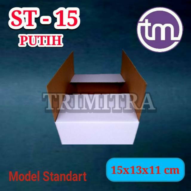 

KOTAK TIPE ST-15 PUTIH KARDUS KARTON BOX PACKING CORRUGATED BARU POLOS