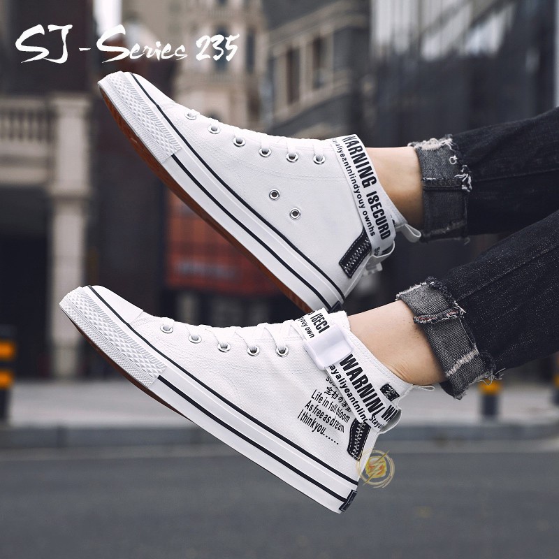 [Jwalk] Sepatu Sneakers Pria Casual Harajuku Kualitas Import Premium - 235 FREE KAOS KAKI