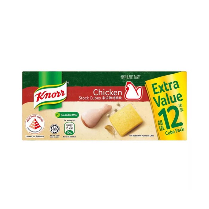 

Produk Terbaru - Knorr Chicken Stock Cubes 12 Pcs / No Added Msg