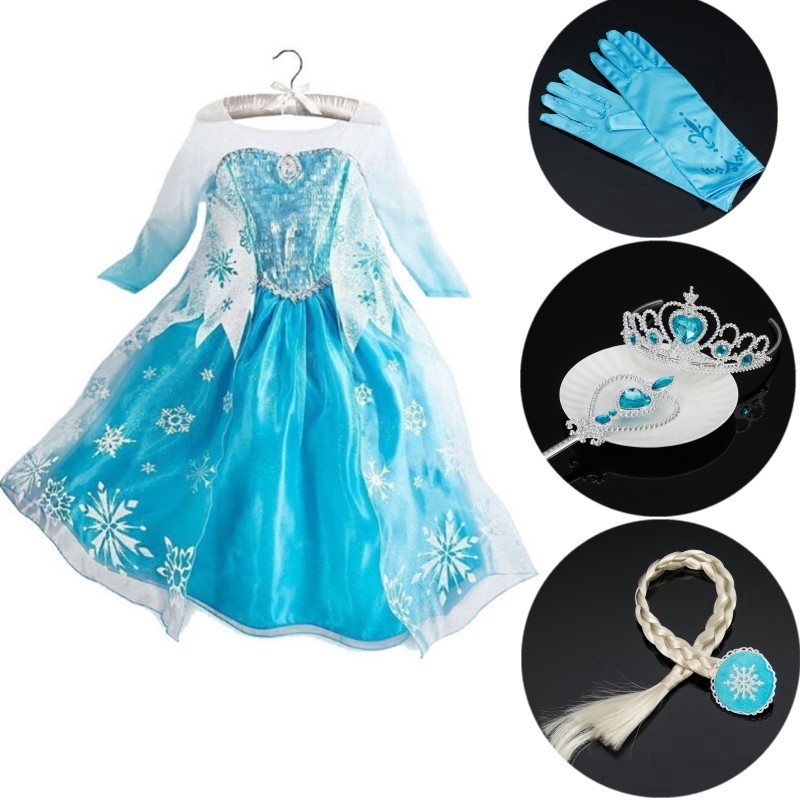 Baju Kostum Frozen Elsa Import