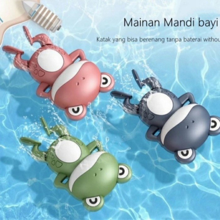 Mainan Mandi Anak Bayi Kodok Katak Berenang