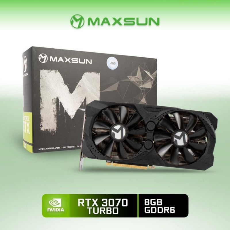 VGA NVIDIA MAXSUN RTX 3070 TURBO 8GB DDR6 256 BIT