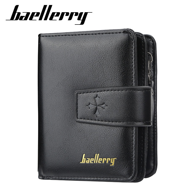 ORIGINAL BAELLERRY D9155 DOMPET LIPAT DENGAN SLETING BAHAN KULIT PU HIGH GRADE