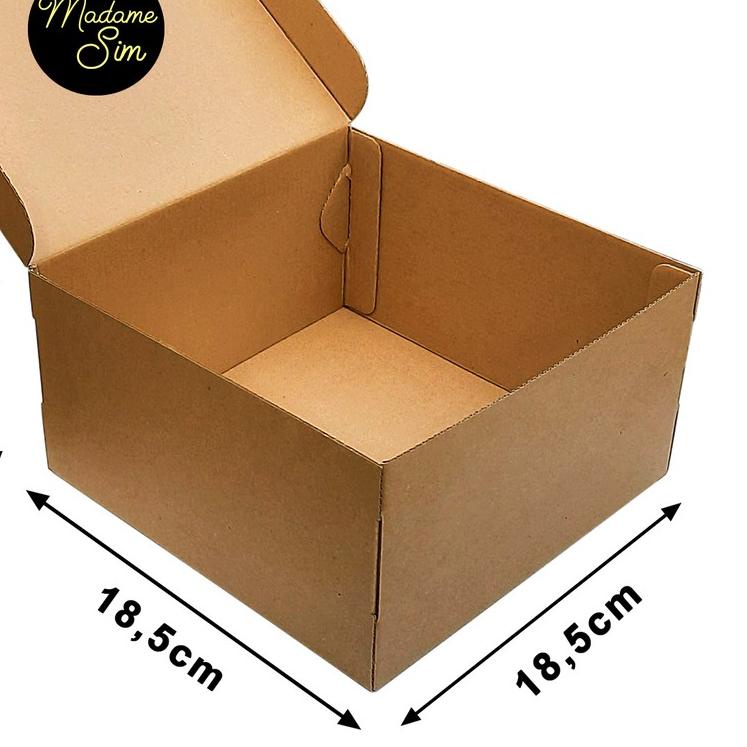 

◊ KOTAK KUE - CAKE BOX - DUS BOLU 18 x 18 x 15 CM (ISI : 10 PCS) ➹