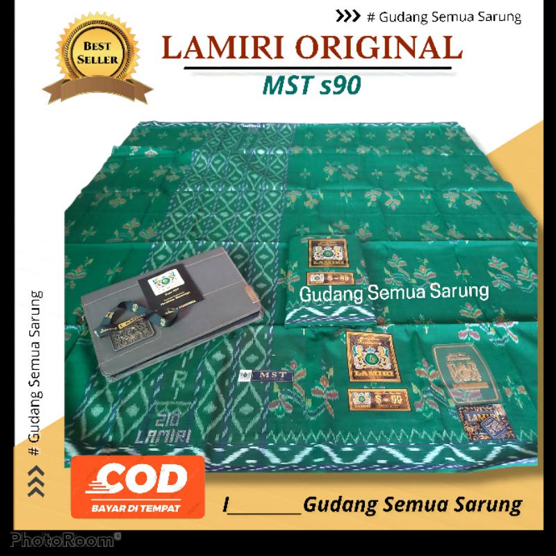 SARUNG LAMIRI Original MST s90 FULL SUTRA JAHIT TENGAH