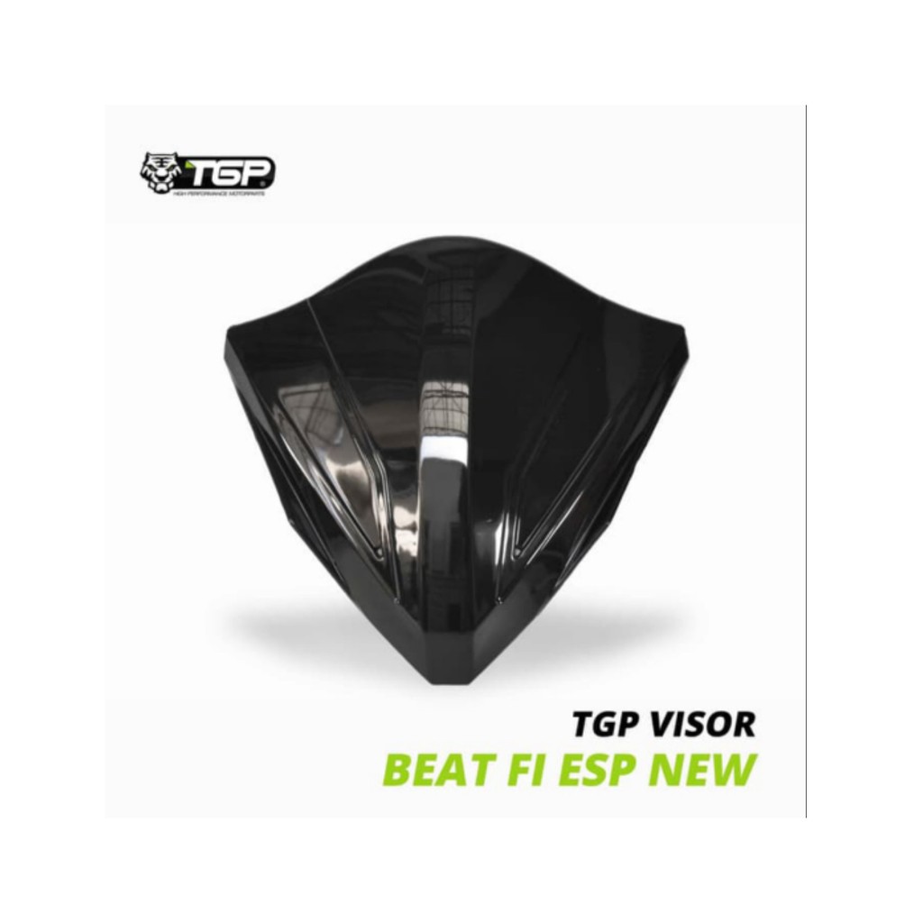 TGP Visor Motor Honda Beat FI ESP New 2017 - 2019 - Bahan Berkualitas - Hitam Transparan