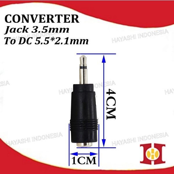 Jack Converter DC 2.1x5.5mm To Mono 3.5mm Adapter Bor Mini Drill PCB - 5pcs