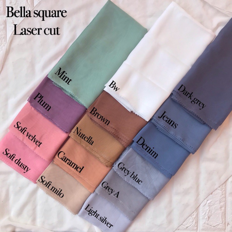 [Part 2] BELLA SQUARE LASER CUT/HIJAB JILBAB SEGIEMPAT BELLA LC TERMURAH