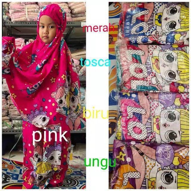 MUKENA BALI ANAK KARAKTER LOL BAHAN RAYON
