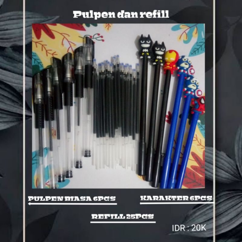 

Pulpen karakter/reffil pulpen