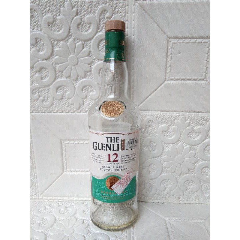 botol pajangan bekas miras glenlivet 12