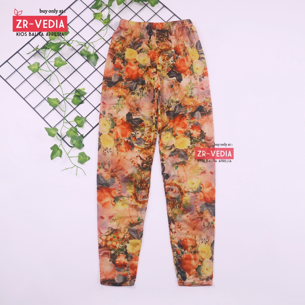 Legging Carlissa Anak 10-12 Tahun Remaja Tanggung / Celana Panjang Leging Salur Murah Perempuan Adem