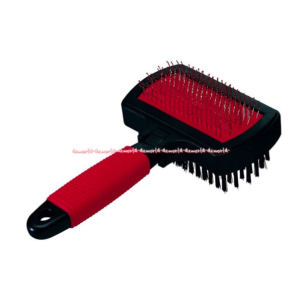 Ferplast Combination Brush Double 2in1 Sisir Hewan Kucing Anjing 2sisi Kombinasi Fer Plast Pets Comb Untuk Bulu Panjang Hewan