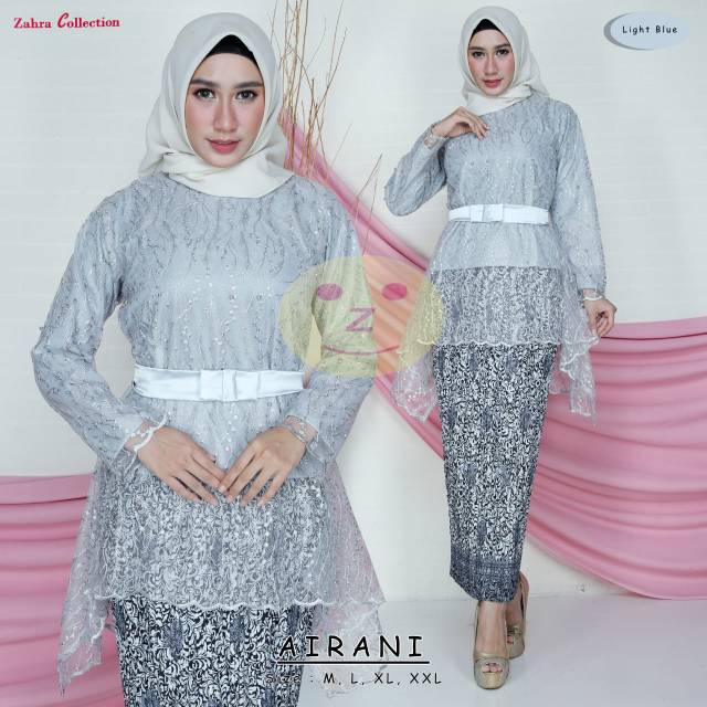 Set kebaya tulle bordir airani