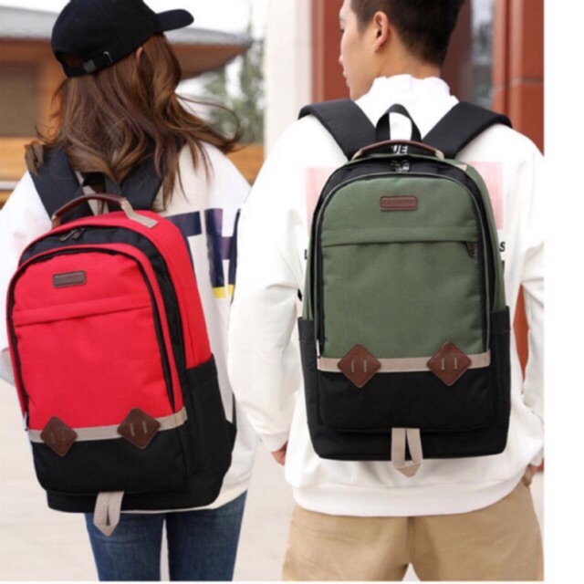 gh-bag Tas Sekolah Ransel Backpack Cowok Cewek SMP SMA  SMU Kuliah Murah Kent Kent Bimo Murmer Abu Kanvas