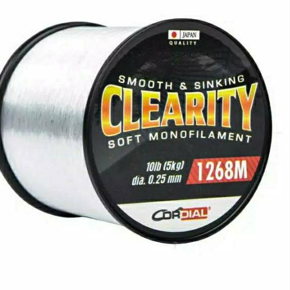 BISA COD ✔️Senar Nylon Cordial CLEARITY 1/8 Spool | warna  clear|KD7
