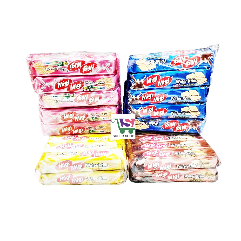 Migi Migi Wafer Krim PACK (isi 10 pcs)