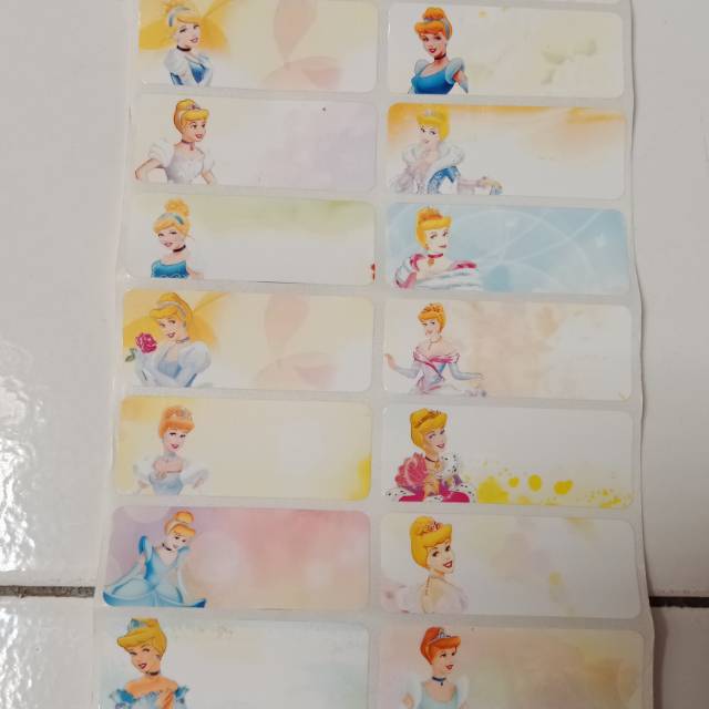 

Stiker Label Nama Waterproof Cinderella