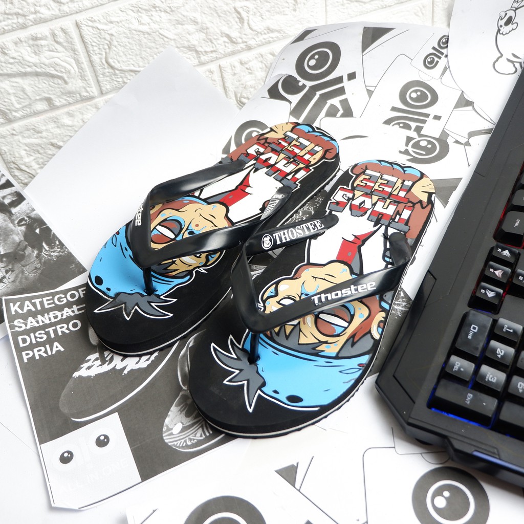 Sandal Jepit Pria Sandal Distro Thostee SSK 027 zelashop20
