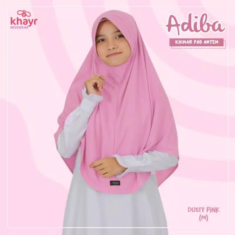 ADIBA JILBAB KAOS PET ANTEM BY KHAYR MOSWEAR