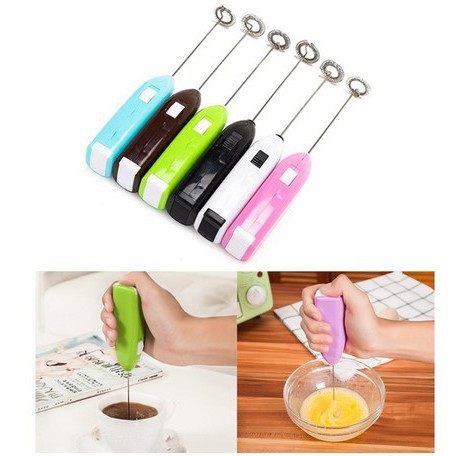 Alat pengaduk telur elektrik hand mixer portable serbaguna Mini Hand Mixer Kopi Teh Tarik