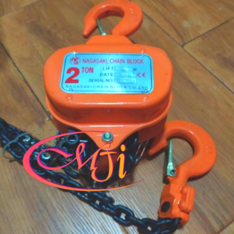 Nagasaki Chain block Takel 2 ton × 15 meter Made in Japan Katrol keteran manual