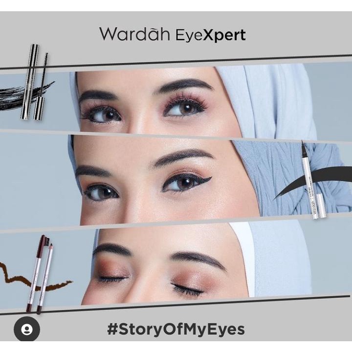 `ღ´ PHINKL `ღ´ ᘺᗩᖇᕲᗩᕼ  Wardah eye xpert aqualash mascara waterproff melentikan hitam tebal eyelash eyelashes