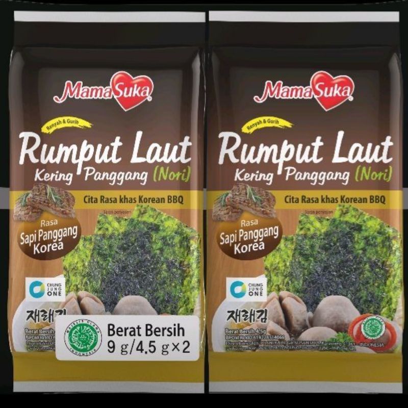 

mama suka rumput laut kering panggang (nori) rasa sapi panggang korea