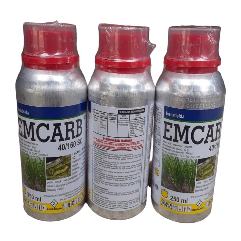 Emcarb 250ml 40/160 SC Insektisida Pengendali Hama Ulat Dosis Tinggi Emcarb 40/160 SC