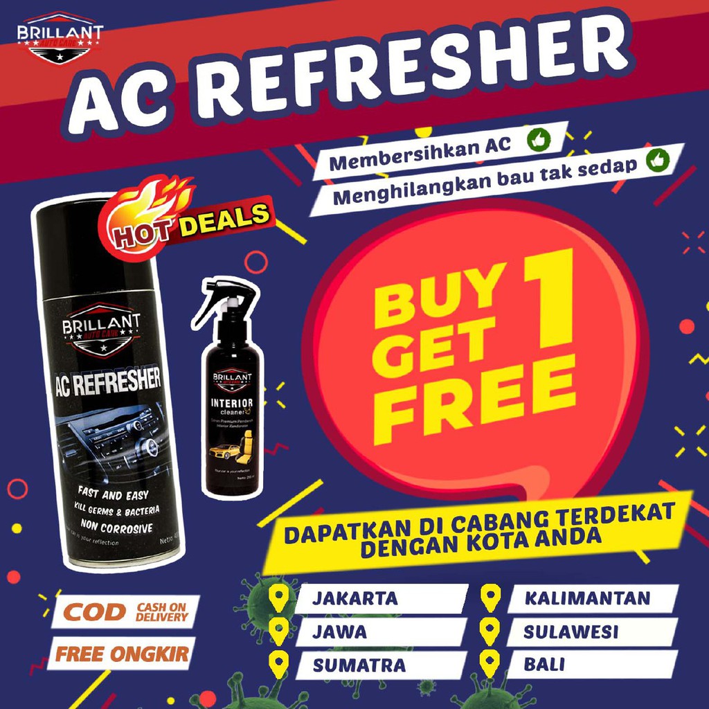 PEMBERSIH AC INSTAN |AC REFRESHER | PENDINGIN AC | PENGHARUM AC | AC CLEANER | AIR REFRESHER