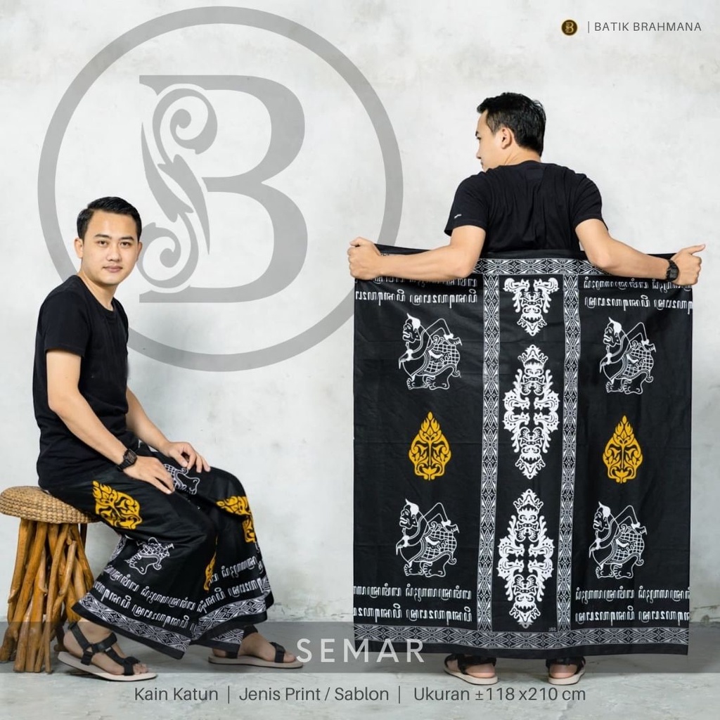 SARUNGBATIK SEMAR - SARUNG BATIK MOTIF MACAN PREMIUM / MOTIF WAYANG / HANACARAKA