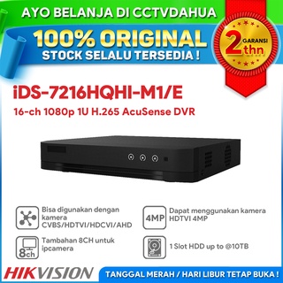 HIKVISION iDS-7216HQHI-M1/E 16-CH 1080P 1U H.265 ACUSENSE DVR