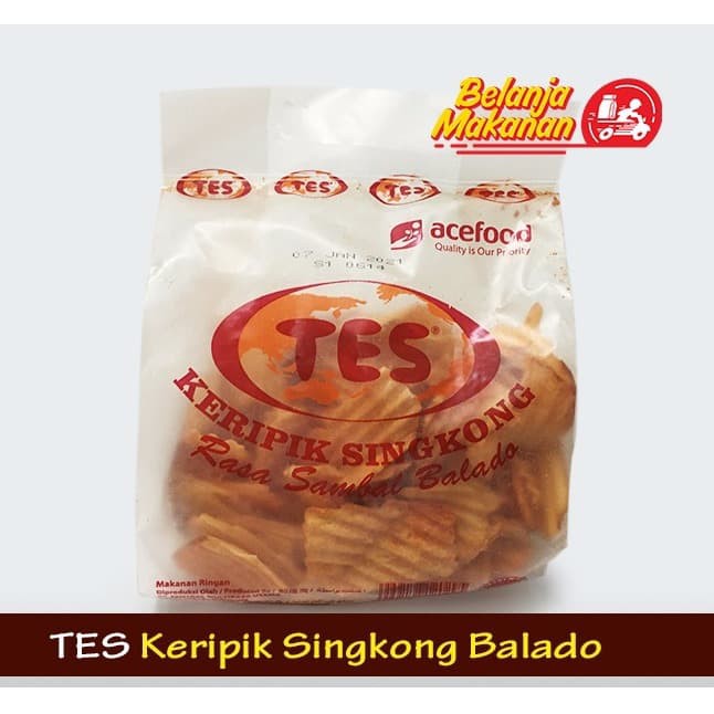 

KERIPIK SINGKONG BALADO TES 250 GR