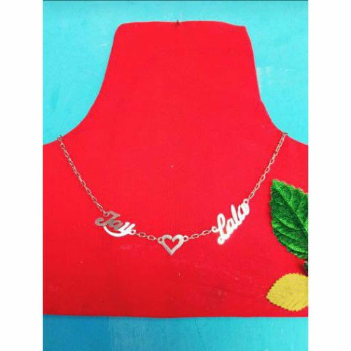TERMURAH Kalung nama titanium couple