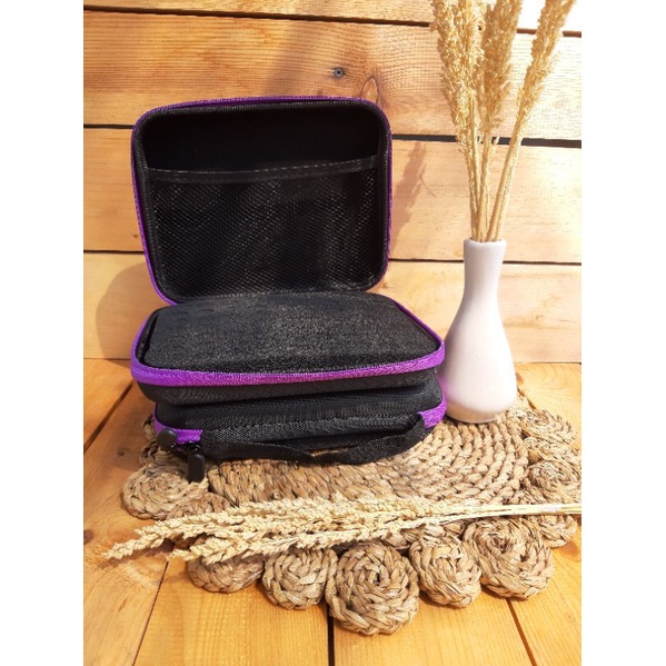 Tas Tenteng Tester parfum untuk botol ukuran 1-3ml isi slot 63 lubang