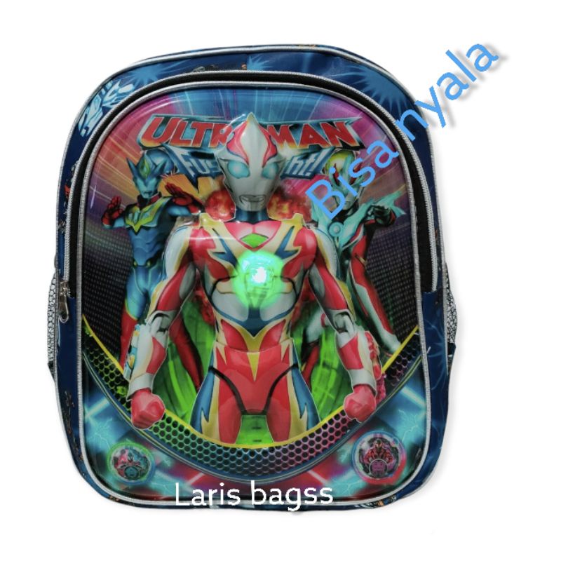 tas anak ultramen/tas anak SD/tas anak karakter/tas anak sekolah/tas anak timbul nyala/tas anak laki-laki