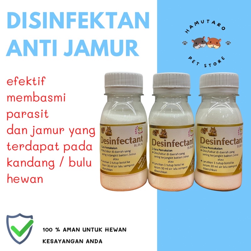 Disinfektan anti jamur dan kutu untuk hewan peliharaan