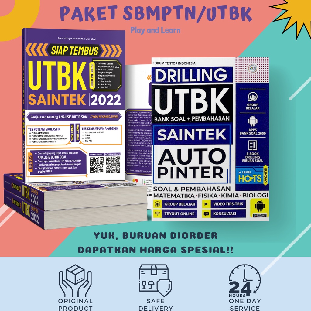 BUKU DRILLING UTBK SAINTEK AUTO PINTER // Siap tembus UTBK SAINTEK 2022