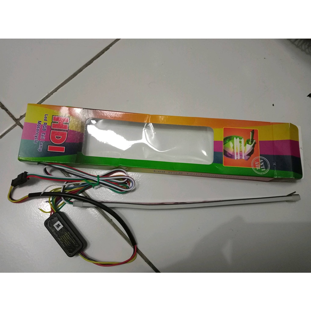 LED Alis Running LED BAGASI RGB MOTOR LAMPU PLAT RGB MOTOR LED RGB MOTOR