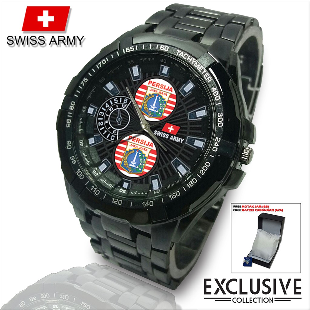 (Istimewa Bossque) Jam PERSIJA Rantai Sport (Black Doff)